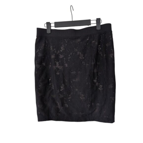 Armani Exchange Y2K Lace Stretch Whimsigoth Victorian Renaissance Skirt M - Picture 2 of 7